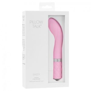 Pillow Talk Sassy G Spot Vibrator Pastel Pink Packaging