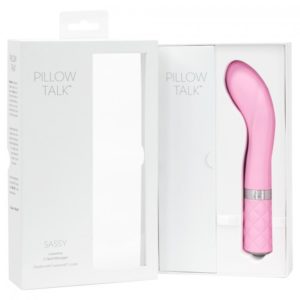 Pillow Talk Sassy G Spot Vibrator Pastel Pink Packaging Open