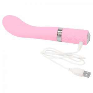 Pillow Talk Sassy G Spot Vibrator Pastel Pink Charging Cable