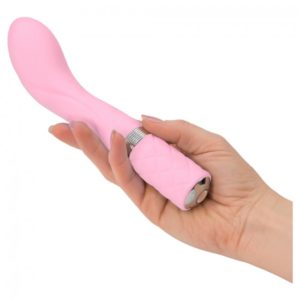 Pillow Talk Sassy G Spot Vibrator Pastel Pink in Hand