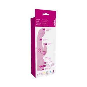 Minx Glitter G Spot Rabbit Vibrator Packaging Back