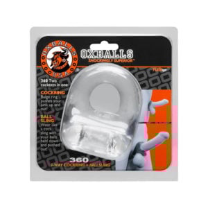 Oxballs 360 Dual Cockring and Ballsling Clear Packaging