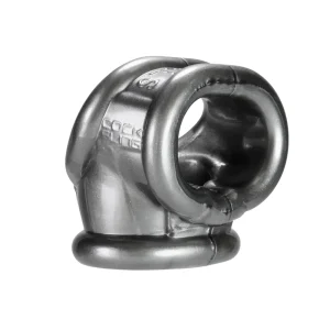 The Oxballs Cocksling 2 Cock Ring is a gray, rounded cock and ball ring system with an ergonomic curved design and "COCKSLING" embossed on the side.