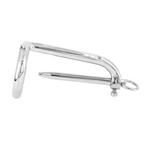 Penis Plug and Cock Ring Chastity Device Side