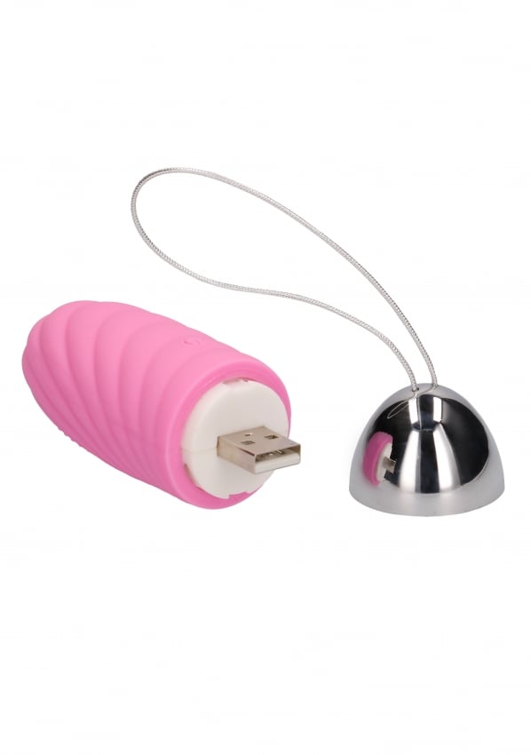 Ethan Rechargeable Remote Control Vibrating Egg USB Side