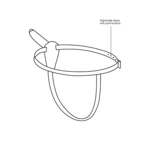 Ouch Adjustable Silicone Strap-On Fastening Info