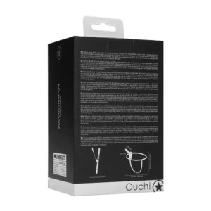 Ouch Adjustable Silicone Strap-On Packaging Back