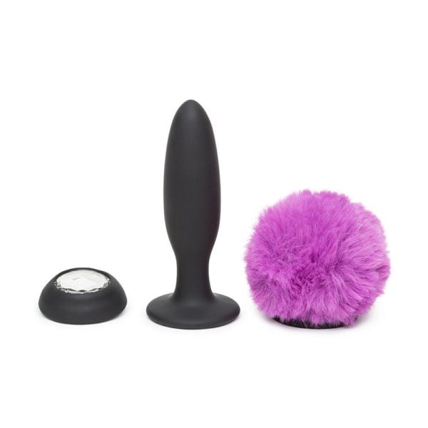 Happy Rabbit Small Rechargeable Vibrating Bunny Tail Butt Plug Parts