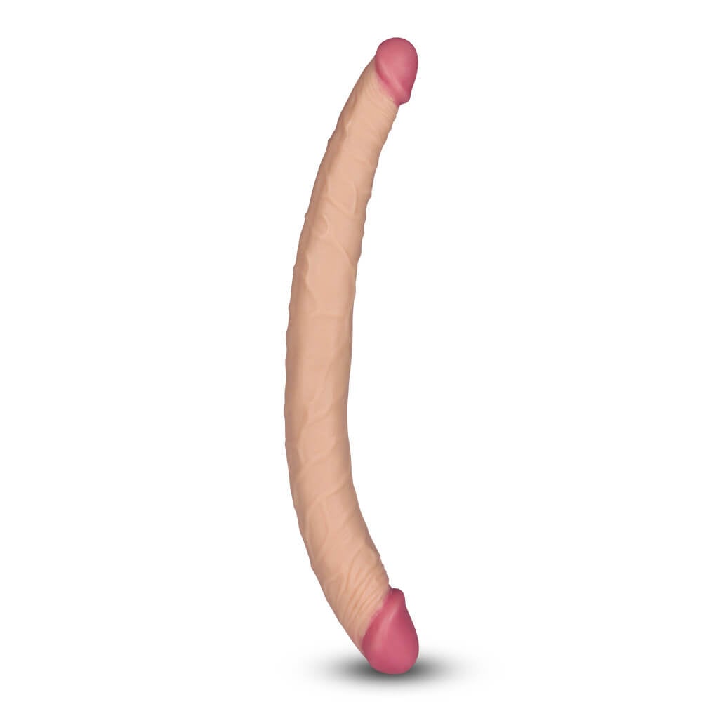 Ladykiller Double Penetration 14 Inch Realistic Tapered Double Ended Dildo  | Saints and Sinners
