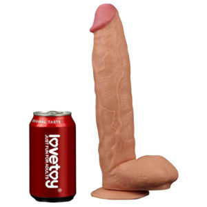 Legendary King Sized 11 Inch Realistic Dildo Next to Can