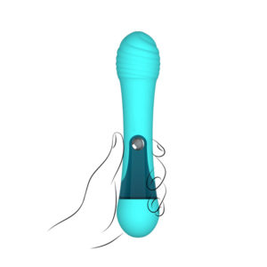 Key By Jopen Virgo Body Massager Turquoise in Hand