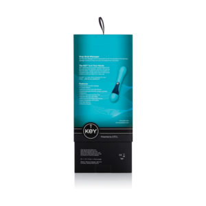 Key By Jopen Virgo Body Massager Turquoise Packaging Back