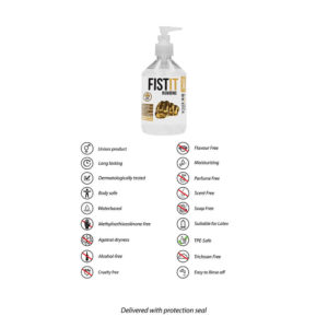 Fist It Numbing Lubricant 500ml Pump Bottle Info