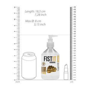 Fist It Numbing Lubricant 500ml Pump Bottle Measurments