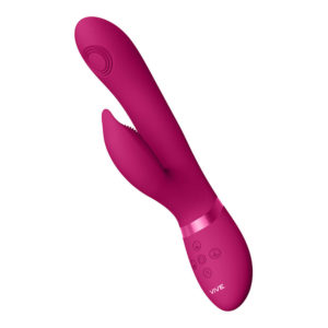 Vive Aimi Rechargeable Pulse Wave Swinging Rabbit Vibrator Pink