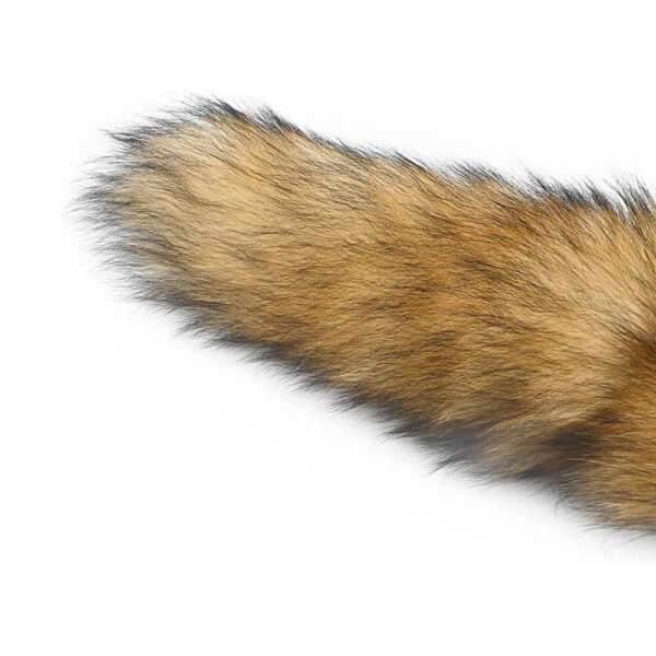 Wild Tailz Brown Faux Fur Fox Tail Stainless Steel Butt Plug Fur