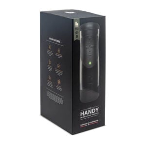 The Handy Interactive Thrusting Male Masturbator packaging