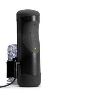 The Handy Interactive Thrusting Male Masturbator plugged in