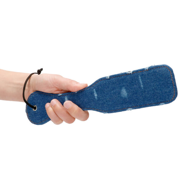 ouch denim paddle in hand