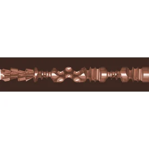 the internal texture of the Fleshjack Boys Deangelo Jackson 10/10 Signature Butt Masturbator in dark flesh tone, featuring symmetrical abstract geometric patterns.