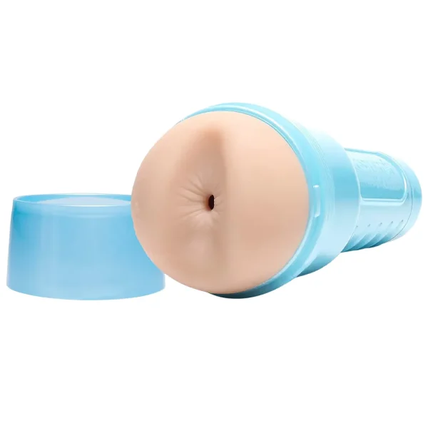 The Fleshjack Boys Griffin Barrows Cake Butt Masturbator, on its side with the lid off.
