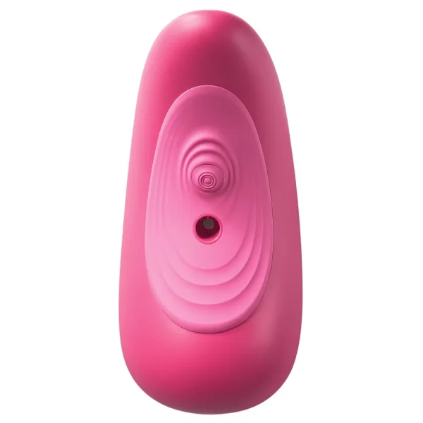 Top-down view of the VibePad Ride On Vibrating Remote Control Saddle Vibrator.