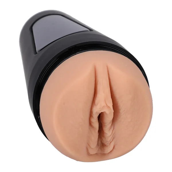 A close-up of the Doc Johnson Main Squeeze Valerica Steele UltraSkyn Stroker.