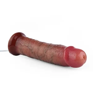 The Waller 10 Inch Realistic Ejaculating Dildo is a lifelike dildo featuring an ejaculation function.