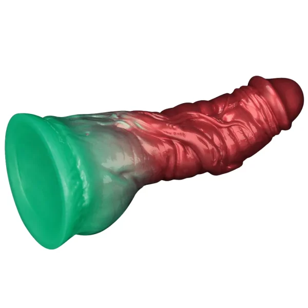 The Aerosx 7.5 Inch Silicone Inflatable Fantasy Dildo base features a suction cup for hands-free and strap on play.