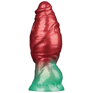 An inflated Aerosx 7.5 Inch Silicone Inflatable Fantasy Dildo, it has been slightly inflated to show size increase.
