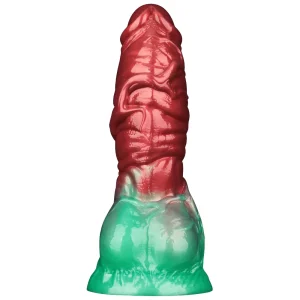Underside of the Aerosx 7.5 Inch Silicone Inflatable Fantasy Dildo.
