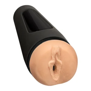 A close-up of the Doc Johnson Main Squeeze Mia Malkova UltraSkyn Stroker.