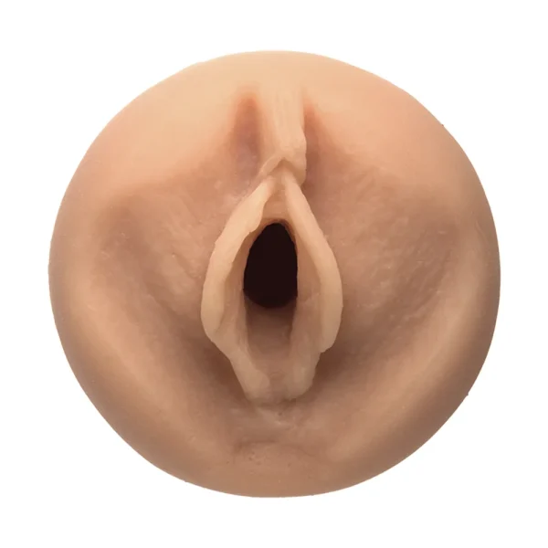 A close-up of the Doc Johnson Main Squeeze Sasha Grey UltraSkyn Stroker.