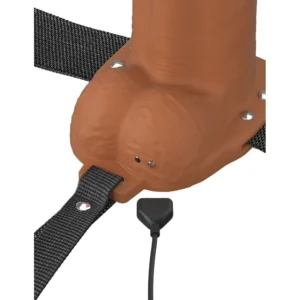 Fantasy X-Tensions Elite Vibrating 8 Inch Dual Density Silicone Hollow Strap On - Image 5