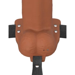 Fantasy X-Tensions Elite Vibrating 8 Inch Dual Density Silicone Hollow Strap On - Image 6