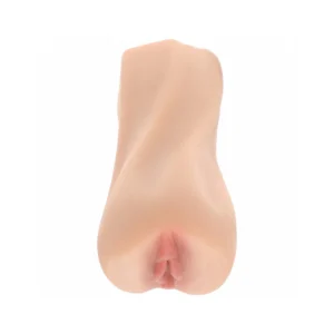 A realistic silicone model of a human nose and upper lip area, shown against a white background.