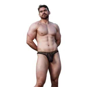 Sukrew Shadow Black Sheer Low-Rise Thong - Image 3