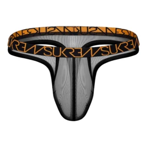 Sukrew Shadow Black Sheer Low-Rise Thong